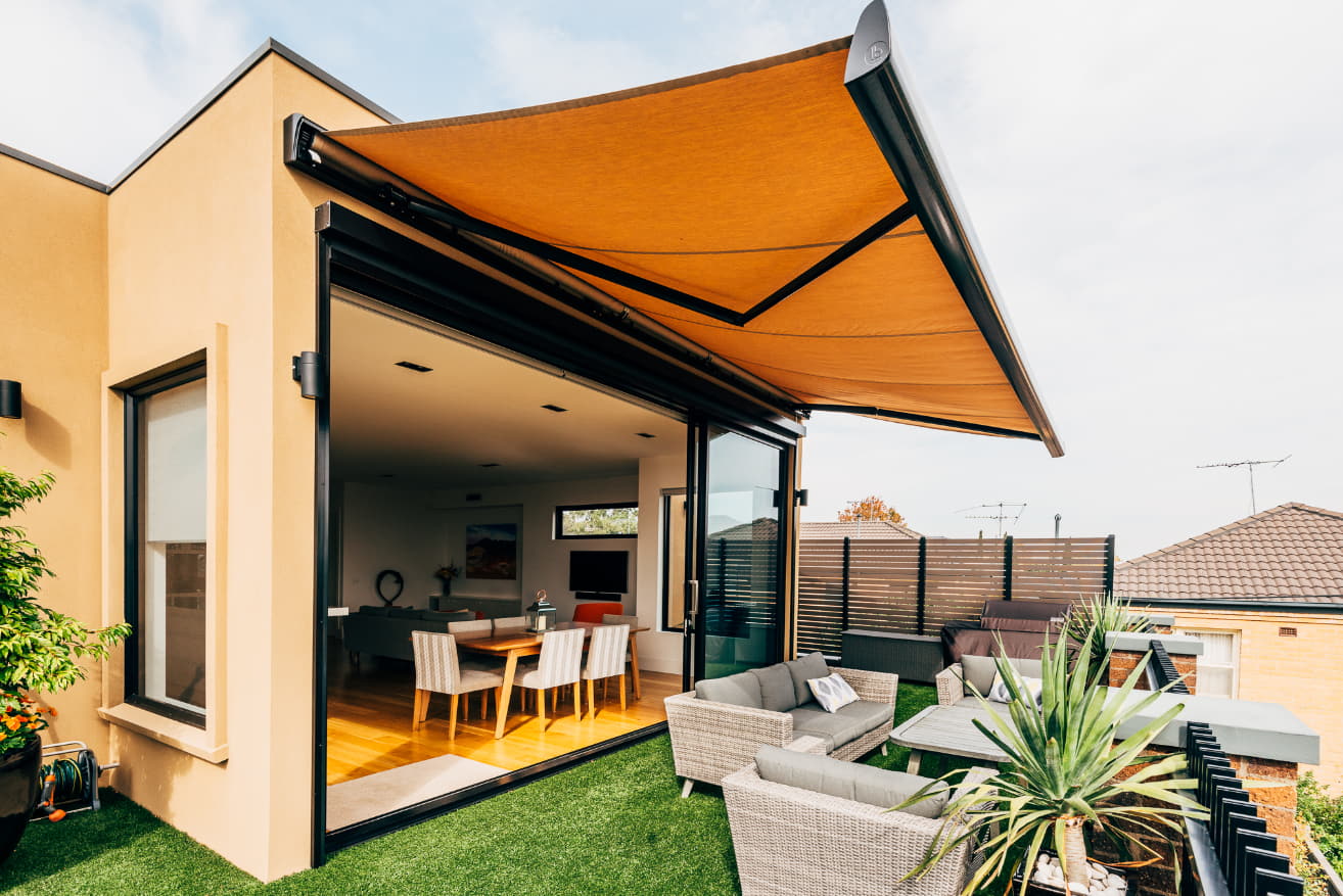 Improve Your Outdoor Living Standard With Retractable Folding Arm Awnings Sydney